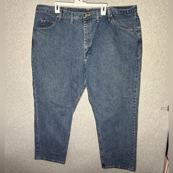 Men's Wrangler Blue Jeans – 44x30, Straight Leg - Picture 1 of 6